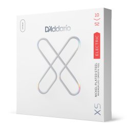 D'Addario Fretted XSE1052-3P XS Nickel C. Light T/Heavy B 10-52 Elektrisk Guitar Strengest (3-st)