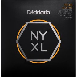D'Addario Fretted NYXLS1046 NYXL Regular Light Double Ball End 10-46 Elektrisk Guitar Strengest