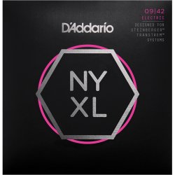D'Addario Fretted NYXLS0942 NYXL Super Light Double Ball End 09-42 Elektrisk Guitar Strengest