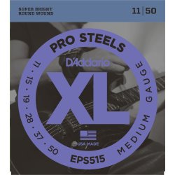 D'Addario Fretted EPS515 XL Pro Steels Medium 11-50 Elektrisk Guitar Strengest