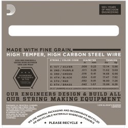 D'Addario Fretted EHR320 XL Half Rounds Super Light 09-42 Elektrisk Guitar Strengest