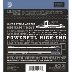 D'Addario Fretted EPS300-5 Prosteels 043-127 (5-str.Balanced) elektrisk bas strengest