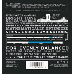 D'Addario Fretted EXL160BT Nickel Wound Medium 050 - 120 (Balanced Tension) elektrisk bas strengest