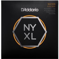 D'Addario Fretted NYXLS50105 NYXL Double Ball/Steinberger 050-105 elektrisk bas strengest