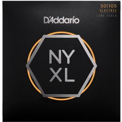D'Addario Fretted NYXL50105 NYXL Nickel Wound Medium 050 - 105 elektrisk bas strengest
