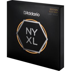 D'Addario Fretted NYXL50105 NYXL Nickel Wound Medium 050 - 105 elektrisk bas strengest