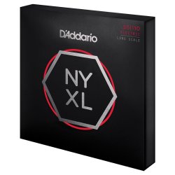 D'Addario Fretted NYXL55110 NYXL Nickel Wound Heavy 055 - 110 elektrisk bas strengest