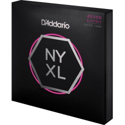 D'Addario Fretted NYXL45100SL Nickel Wound Light 045-100 (Super Long) elektrisk bas strengest