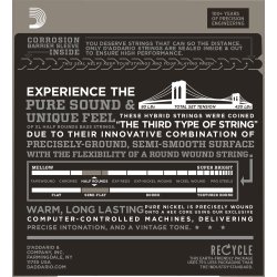 D'Addario Fretted ENR71-6 Nickel Half Rounds Regular Light 030 - 130 (6-str) elektrisk bas strenge