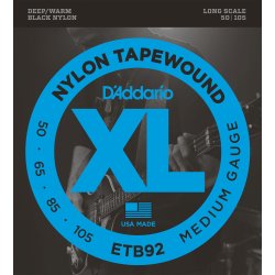 D'Addario Fretted ETB92 Tapewound 050 - 105 elektrisk bas strengest
