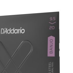 D'Addario Fretted XTJ09520 XT Stainless Steel 0095-020 (5-strenge) banjo strengest