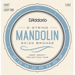 D'Addario Fretted EJ62 Bronze Light 010-034 mandolin strengest