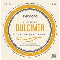 D'Addario Fretted EJ64 Dulcimer 4/strenget folkeinstrument strengest