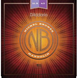D'Addario Fretted NBM11540 Nickel Bronze Custom Medium 0115-040 mandolin strengest