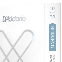 D'Addario Fretted XSM1038 XS Phosphor Bronze Light 010-038 mandolin strengest 