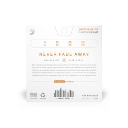 D'Addario Fretted XSM1140 XS Phosphor Bronze Medium 011-040 mandolin strengest