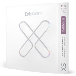 D'Addario Fretted XSM11540 XS Phosphor Bronze Custom Medium 0115-040 mandolin strengest