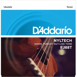 D'Addario Fretted EJ88T Tenor Nyltech ukulele strengest