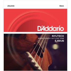 D'Addario Fretted EJ88UB Ukulele Bas Nyltech ukulele strengest