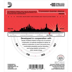 D'Addario Fretted EJ88UB Ukulele Bas Nyltech ukulele strengest