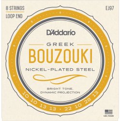 D'Addario Fretted EJ97 Bouzouki Greek 010-028 folkeinstrument strengest