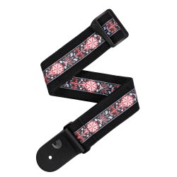 D'Addario Accessories 50CT00-DX Deluxe Bomuld 50mm Guitarrem (Sort) 