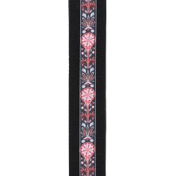 D'Addario Accessories 50CT00-DX Deluxe Bomuld 50mm Guitarrem (Sort) 