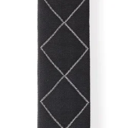 D'Addario Accessories 50BAL02 Padded Vvet Nylon 50mm Guitarrem m/Auto Lock (Black Diamond)