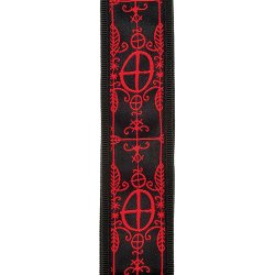 D'Addario Accessories 50PLA12 Vvet Nylon 50mm Guitarrem m/Planet Lock (Voodoo)