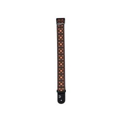 D'Addario Accessories 50RW02 Eco-Comfort Vvet Nylon 50mm Guitarrem (Brun &amp; Orange)