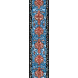 D'Addario Accessories 50RW05 Eco-Comfort Vvet Nylon 50mm Guitarrem (Bl &amp; Orange)