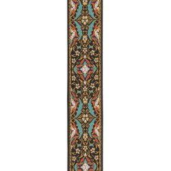 D'Addario Accessories 50RW10 Eco-Comfort Vvet Nylon 50mm Guitarrem (Persian Sort)