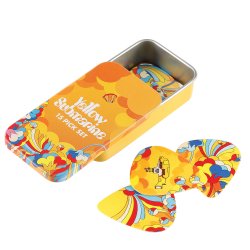 D'Addario Accessories 1CWH4-11B1 Plektrum Yellow Submarine 15 stk+Tinbox - Primrose Prair