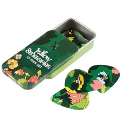 D'Addario Accessories 1CWH4-11B2 Plektrum Yellow Submarine 15 stk+Tinbox - Pepperland Prairie