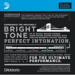 D'Addario Fretted EXL115-10P XL Nickel Wound Medium 11-49 Elektrisk Guitar Strengest (10-st)