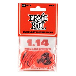Ernie Ball EB-9194 Everlast Pick 1.14 mm R�d (12 stk)