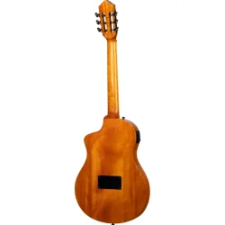 Ortega RTP-LTD TourPlayer Serien Nylonstrenget Guitar m/mikrofon, thin body &amp; slim neck inkl. taske (Ziricote Gloss)