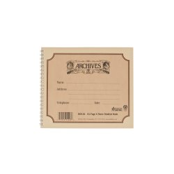 D'Addario Orchestral B6S-64 Spiral notesbog, 64 sider 6 stave/side