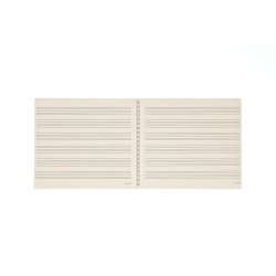 D'Addario Orchestral B6S-64 Spiral notesbog, 64 sider 6 stave/side