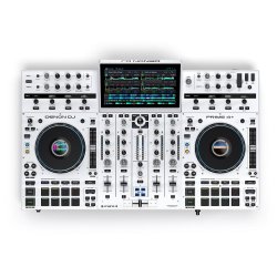 Denon DJ PRIME 4+ Professionel Stand-Alone 4-decks DJ-Controller (Special Edition White)