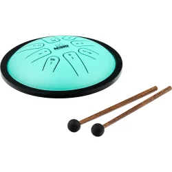 NINO Percussion NINO982 Mini Melody Serien Small Steel Tongue Drum �18cm (gr�n, g-mol, 8 toner) inkl. pose &amp; k�ller�