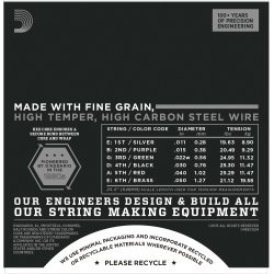 D'Addario Fretted ECG24 XL Chromes Jazz Light 11-50 Elektrisk Guitar Strengest