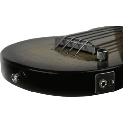 Ortega NEO-BS-TGB Neo Serien Solid Ukulele Bas m/mikrofon inkl. taske (Transparent Grey Burst)