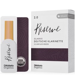 D'Addario Woodwinds ORCR1020D Org. Reserve Classic German Klarinet rrblad 10-p 2.0