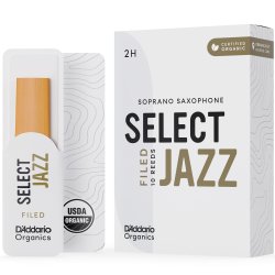 D'Addario Woodwinds ORSF10SSX2H Org. Select Jazz Filed Sopran-sax r�rblad 10-p. 2H