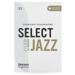 D'Addario Woodwinds ORSF10SSX3S Org. Select Jazz Filed Sopran-sax r�rblad 10-p. 3S