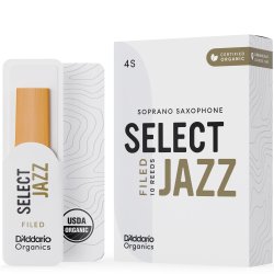 D'Addario Woodwinds ORSF10SSX4S Org. Select Jazz Filed Sopran-sax r�rblad 10-p. 4S