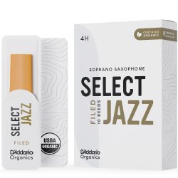 D'Addario Woodwinds ORSF10SSX4H Org. Select Jazz Filed Sopran-sax r�rblad 10-p. 4H