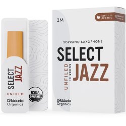 D'Addario Woodwinds ORRS10SSX2M Org. Select Jazz Un-Filed Sopran-sax r�rblad 10-p. 2M