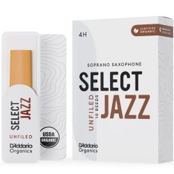 D'Addario Woodwinds ORRS10SSX4H Org. Select Jazz Un-Filed Sopran-sax r�rblad 10-p. 4H
